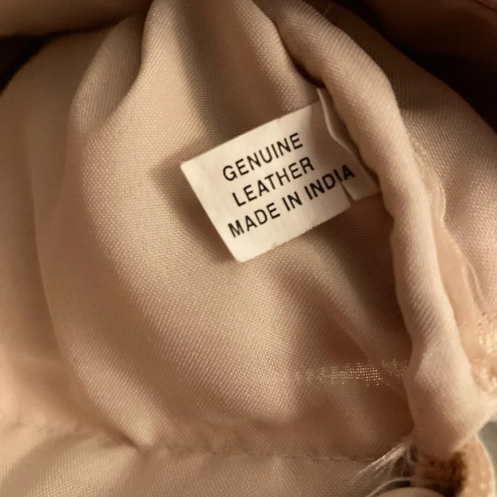 Pink leather crossbody - Picture 5 of 5